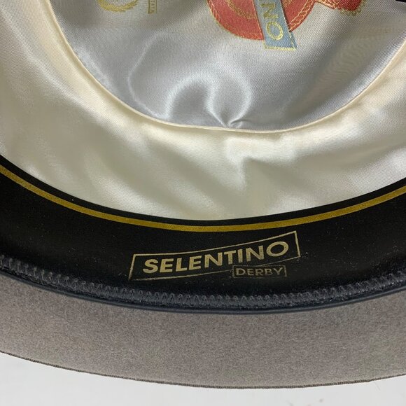 Vintage SELENTINO Derby Hat Fur Felt World Class Quality 2003 - Picture 8 of 13